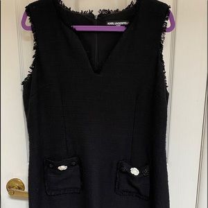 Knee length Karl Lagerfeld Chanel style dress.